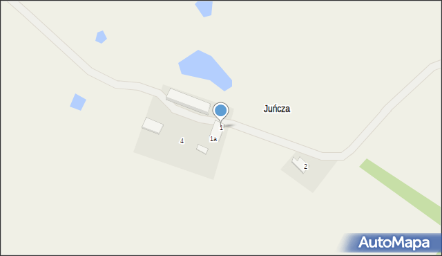 Juńcza, Juńcza, 1, mapa Juńcza