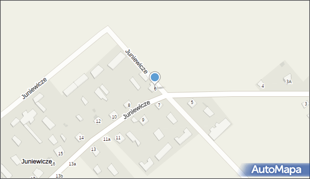 Juniewicze, Juniewicze, 6, mapa Juniewicze