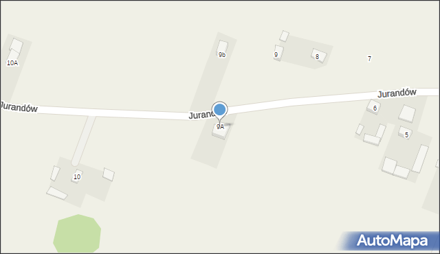 Jurandów, Jurandów, 9A, mapa Jurandów