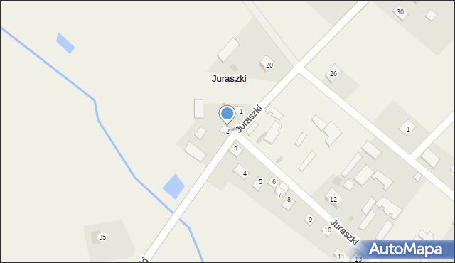 Juraszki, Juraszki, 2, mapa Juraszki