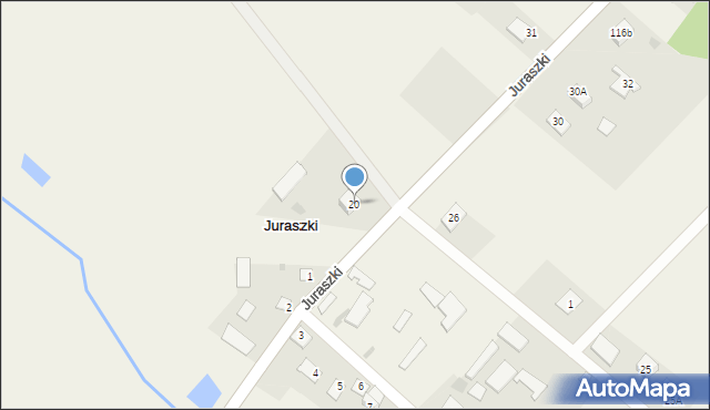 Juraszki, Juraszki, 20, mapa Juraszki