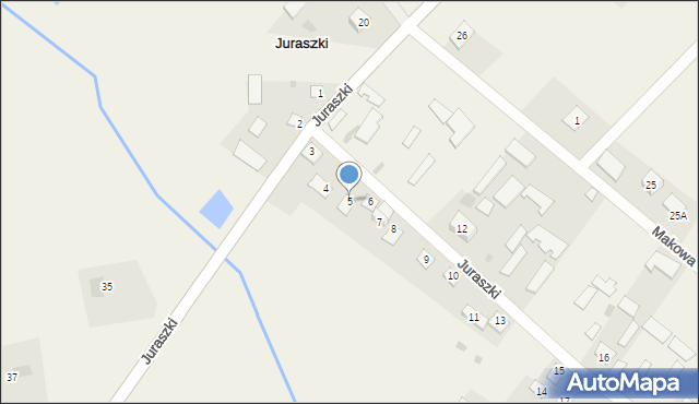 Juraszki, Juraszki, 5, mapa Juraszki