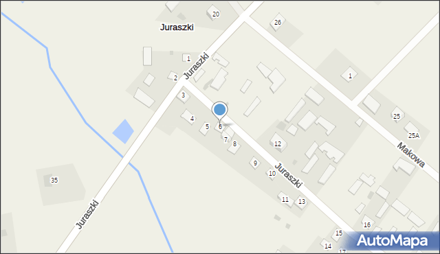 Juraszki, Juraszki, 6, mapa Juraszki