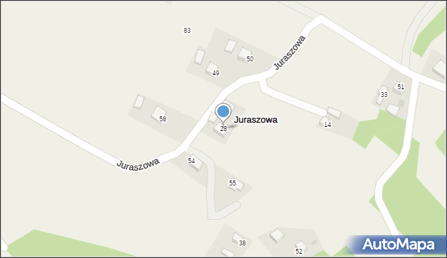 Juraszowa, Juraszowa, 28, mapa Juraszowa