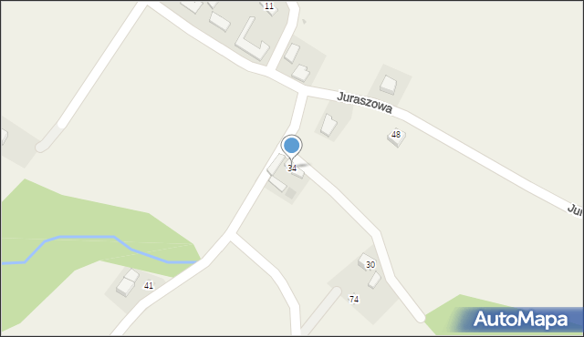 Juraszowa, Juraszowa, 34, mapa Juraszowa