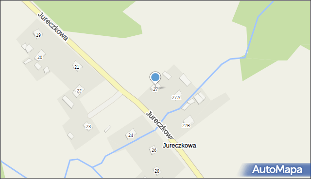 Jureczkowa, Jureczkowa, 27, mapa Jureczkowa