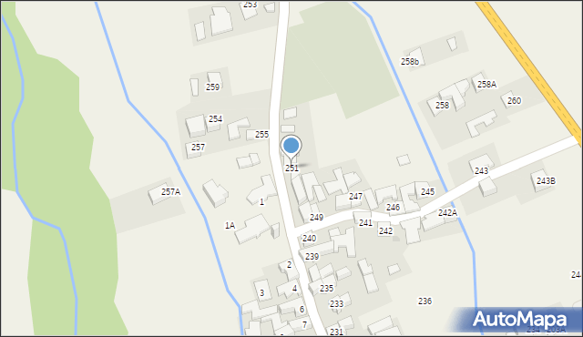 Jurgów, Jurgów, 251, mapa Jurgów