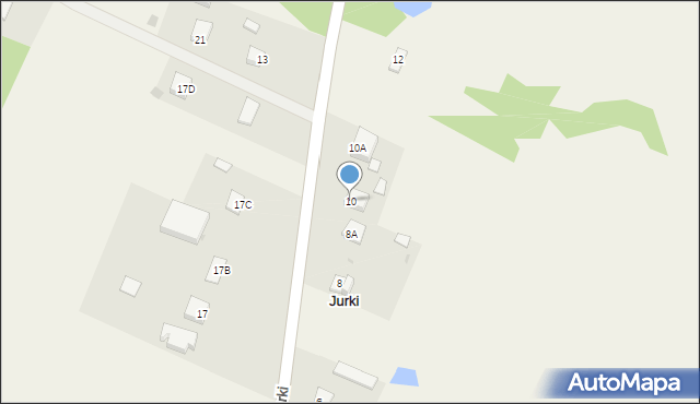 Jurki, Jurki, 10, mapa Jurki