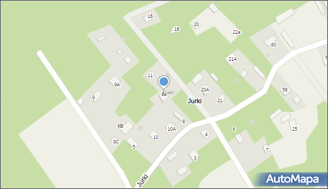 Jurki, Jurki, 8a, mapa Jurki