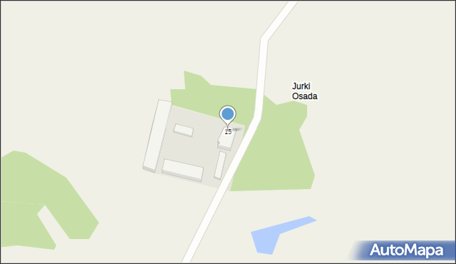 Jurki, Jurki, 15, mapa Jurki