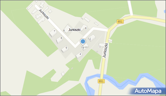 Jurkiszki, Jurkiszki, 3, mapa Jurkiszki