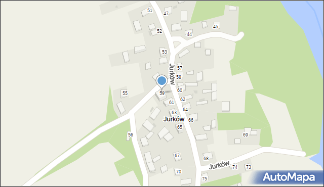 Jurków, Jurków, 59, mapa Jurków