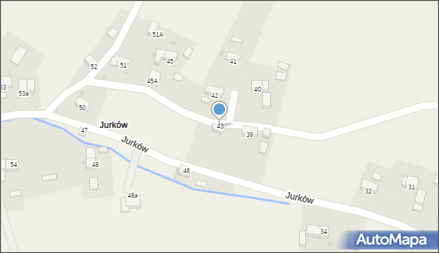 Jurków, Jurków, 43, mapa Jurków