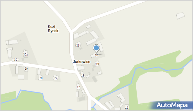 Jurkowice, Jurkowice, 20, mapa Jurkowice