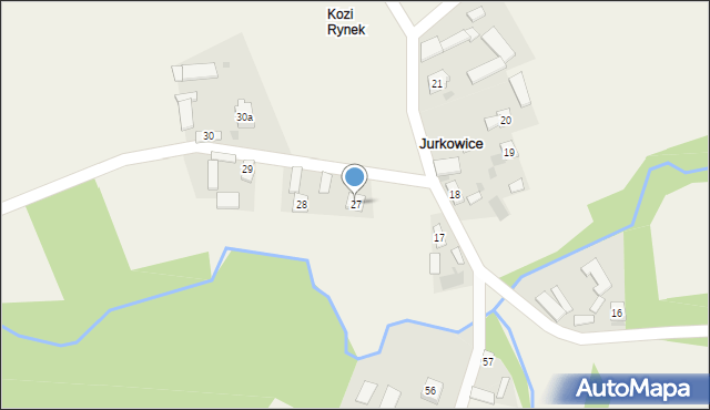 Jurkowice, Jurkowice, 27, mapa Jurkowice