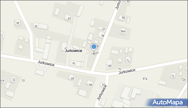 Jurkowice, Jurkowice, 60, mapa Jurkowice