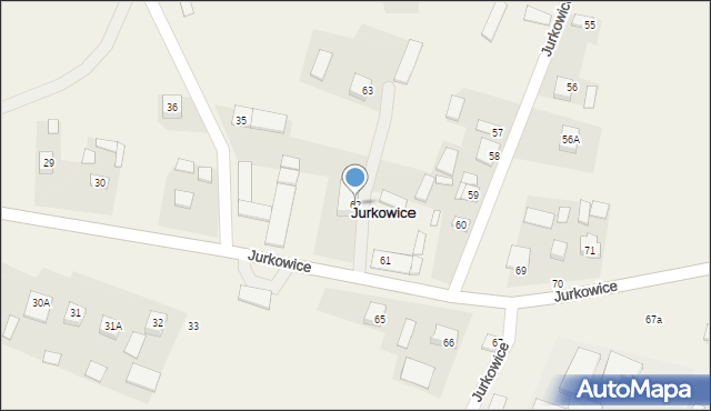 Jurkowice, Jurkowice, 62, mapa Jurkowice