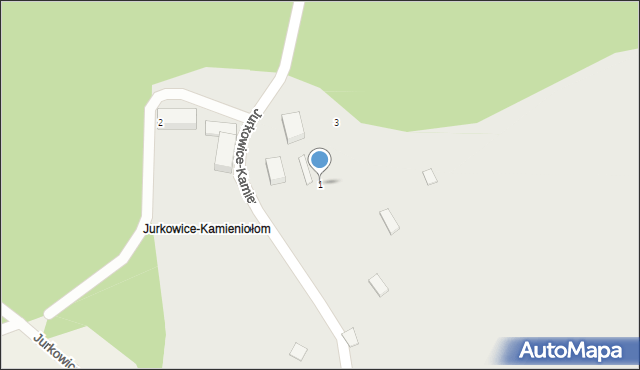 Jurkowice, Jurkowice-Kamieniołom, 1, mapa Jurkowice