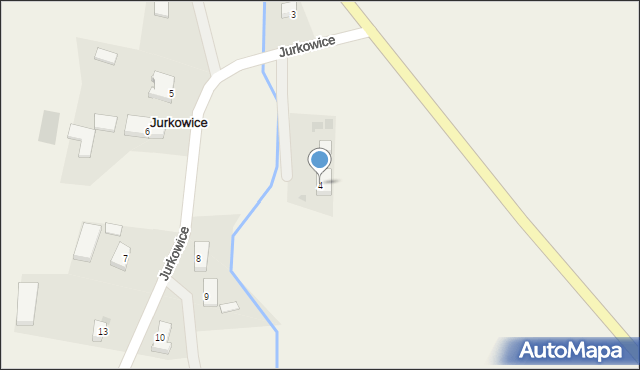 Jurkowice, Jurkowice, 4, mapa Jurkowice