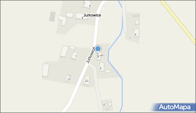 Jurkowice, Jurkowice, 8, mapa Jurkowice