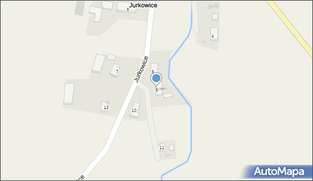 Jurkowice, Jurkowice, 9, mapa Jurkowice