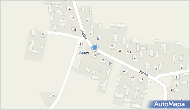 Jurów, Jurów, 30, mapa Jurów