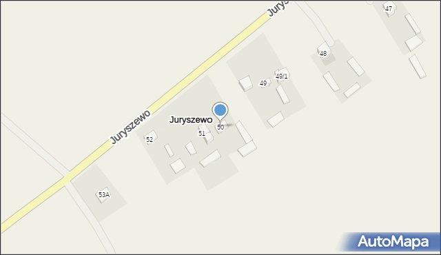 Juryszewo, Juryszewo, 50, mapa Juryszewo