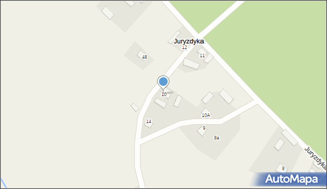 Juryzdyka, Juryzdyka, 10, mapa Juryzdyka