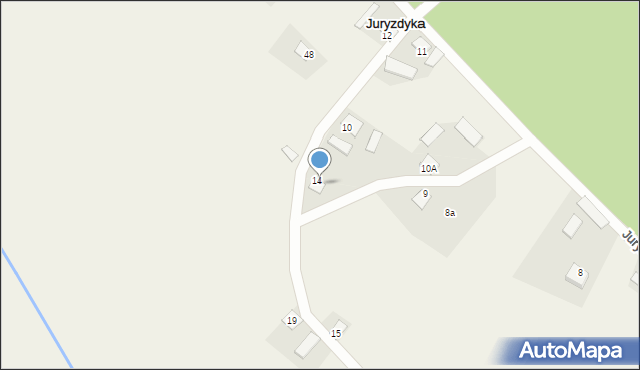 Juryzdyka, Juryzdyka, 18, mapa Juryzdyka