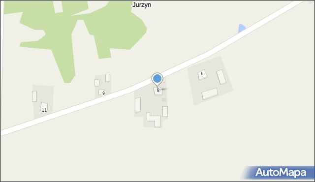 Jurzyn, Jurzyn, 8, mapa Jurzyn