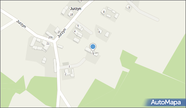 Jurzyn, Jurzyn, 3, mapa Jurzyn