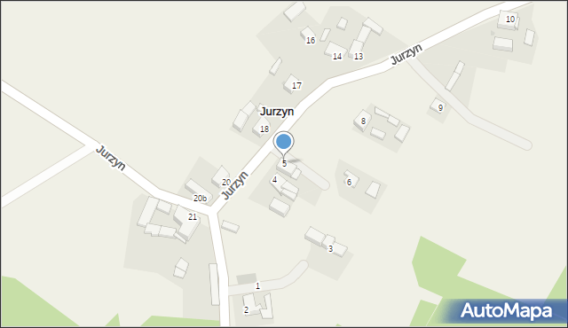 Jurzyn, Jurzyn, 5, mapa Jurzyn