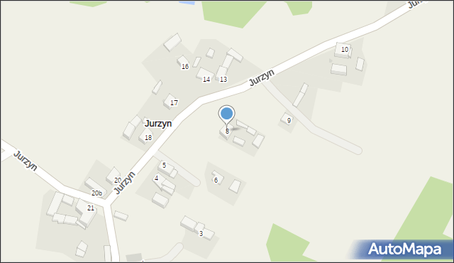 Jurzyn, Jurzyn, 8, mapa Jurzyn