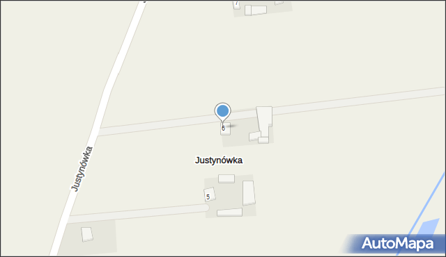 Justynówka, Justynówka, 6, mapa Justynówka