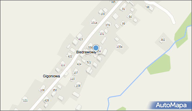 Juszczyn, Juszczyn, 105, mapa Juszczyn