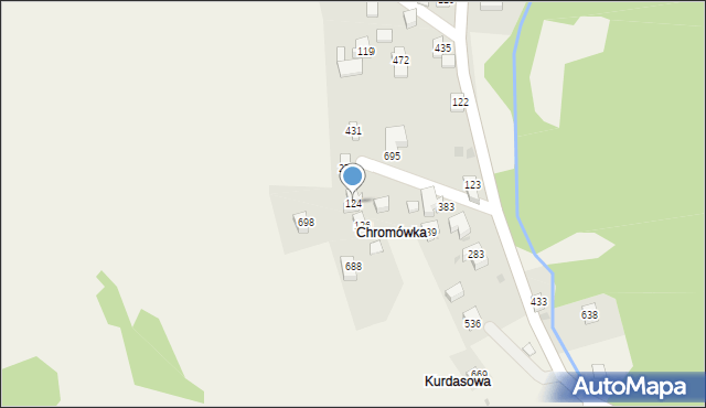 Juszczyn, Juszczyn, 124, mapa Juszczyn