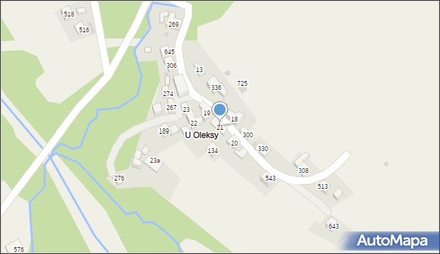 Juszczyn, Juszczyn, 21, mapa Juszczyn