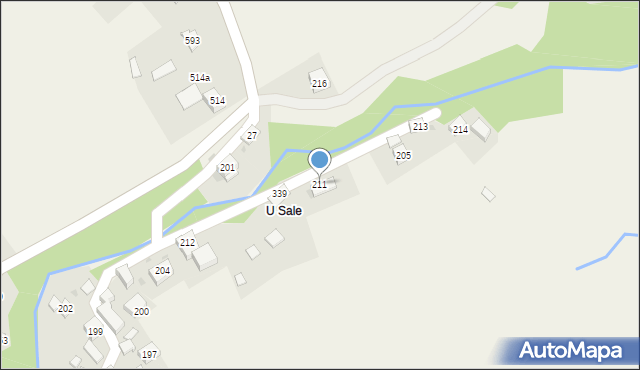 Juszczyn, Juszczyn, 211, mapa Juszczyn