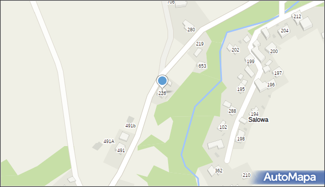 Juszczyn, Juszczyn, 226, mapa Juszczyn