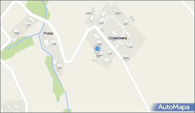 Juszczyn, Juszczyn, 236, mapa Juszczyn