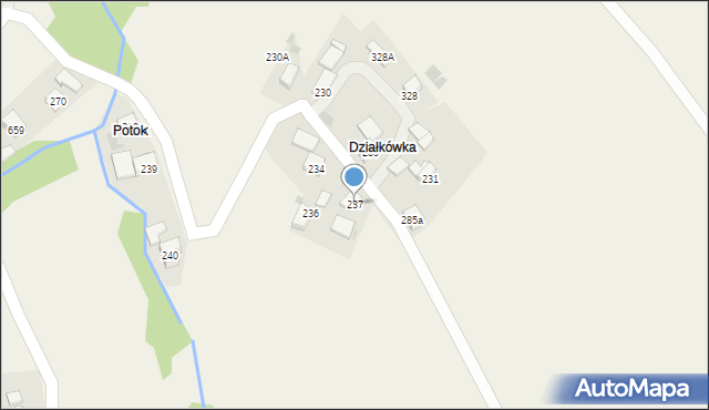 Juszczyn, Juszczyn, 237, mapa Juszczyn