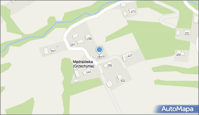 Juszczyn, Juszczyn, 253, mapa Juszczyn