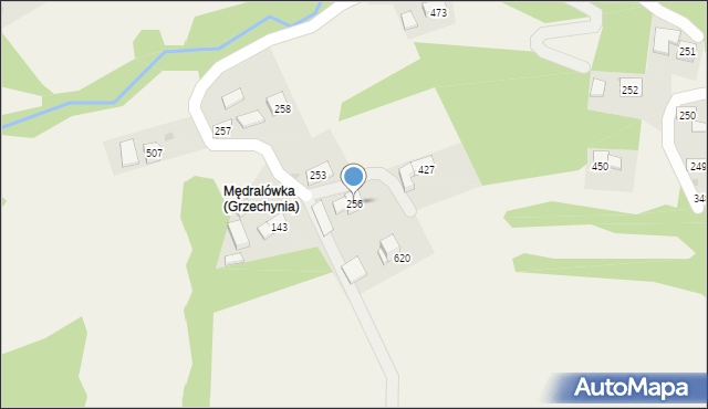 Juszczyn, Juszczyn, 256, mapa Juszczyn