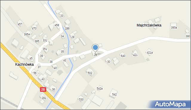 Juszczyn, Juszczyn, 28, mapa Juszczyn