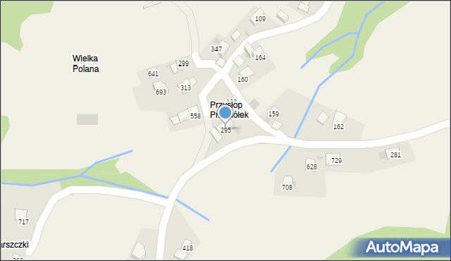 Juszczyn, Juszczyn, 295, mapa Juszczyn