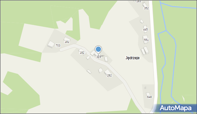 Juszczyn, Juszczyn, 323, mapa Juszczyn