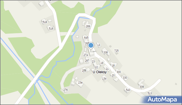 Juszczyn, Juszczyn, 325, mapa Juszczyn