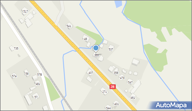 Juszczyn, Juszczyn, 355, mapa Juszczyn