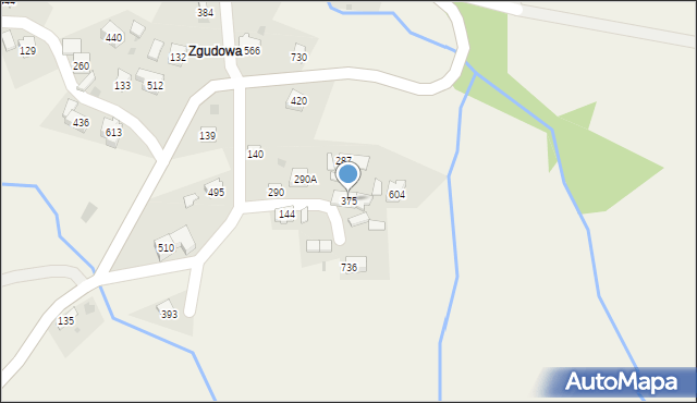 Juszczyn, Juszczyn, 375, mapa Juszczyn