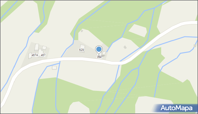 Juszczyn, Juszczyn, 394, mapa Juszczyn